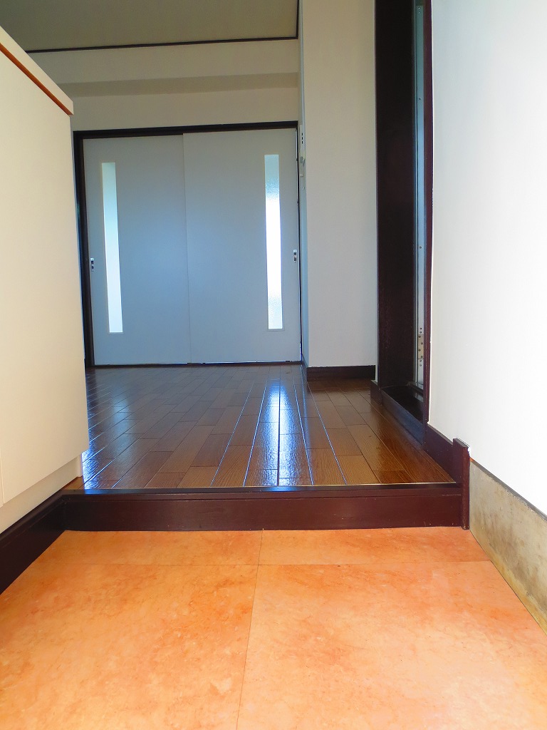 Entrance. We step is designed to be low