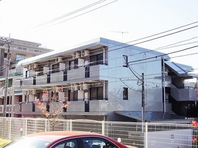 Building appearance. Sunny