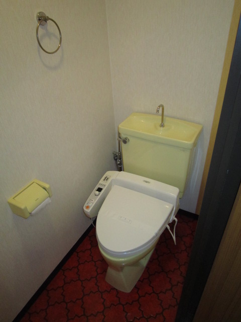 Toilet. It is the room with a clean
