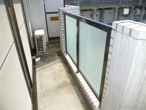 Balcony. Balconies in the sun