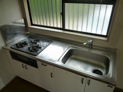 Kitchen. There is a window in the kitchen