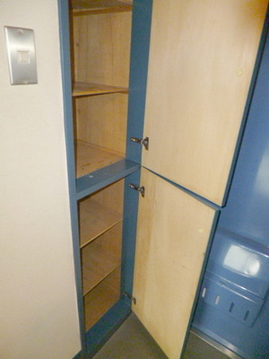 Entrance. There is just fine cupboard in the front door