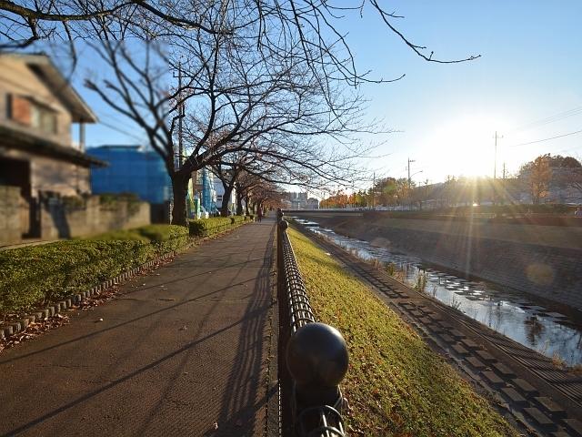 Local photos, including front road. Tama ShiKiyoshikeoka 1-chome contact road 13 / 11 / 30 shooting