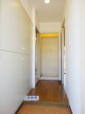 Entrance. There housed large shoebox