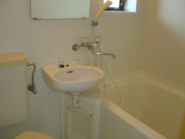 Bath. Bright unit bath with a window