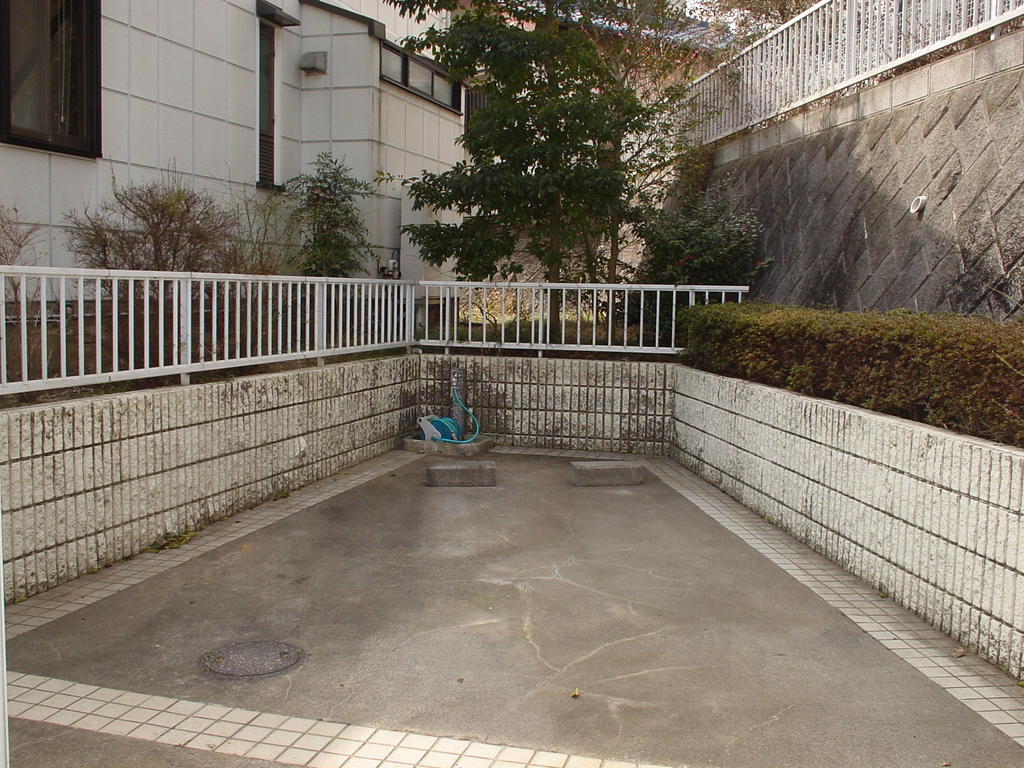 Parking lot. It is on-site parking free. Bike Friendly