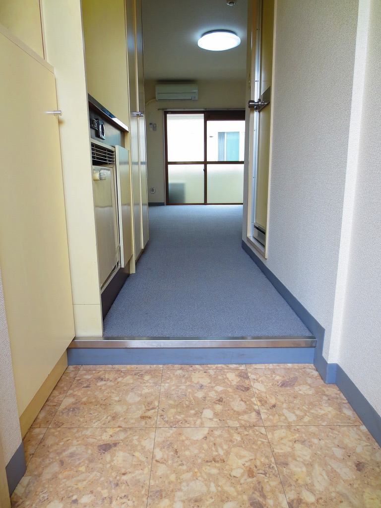 Entrance. We step is designed to be low