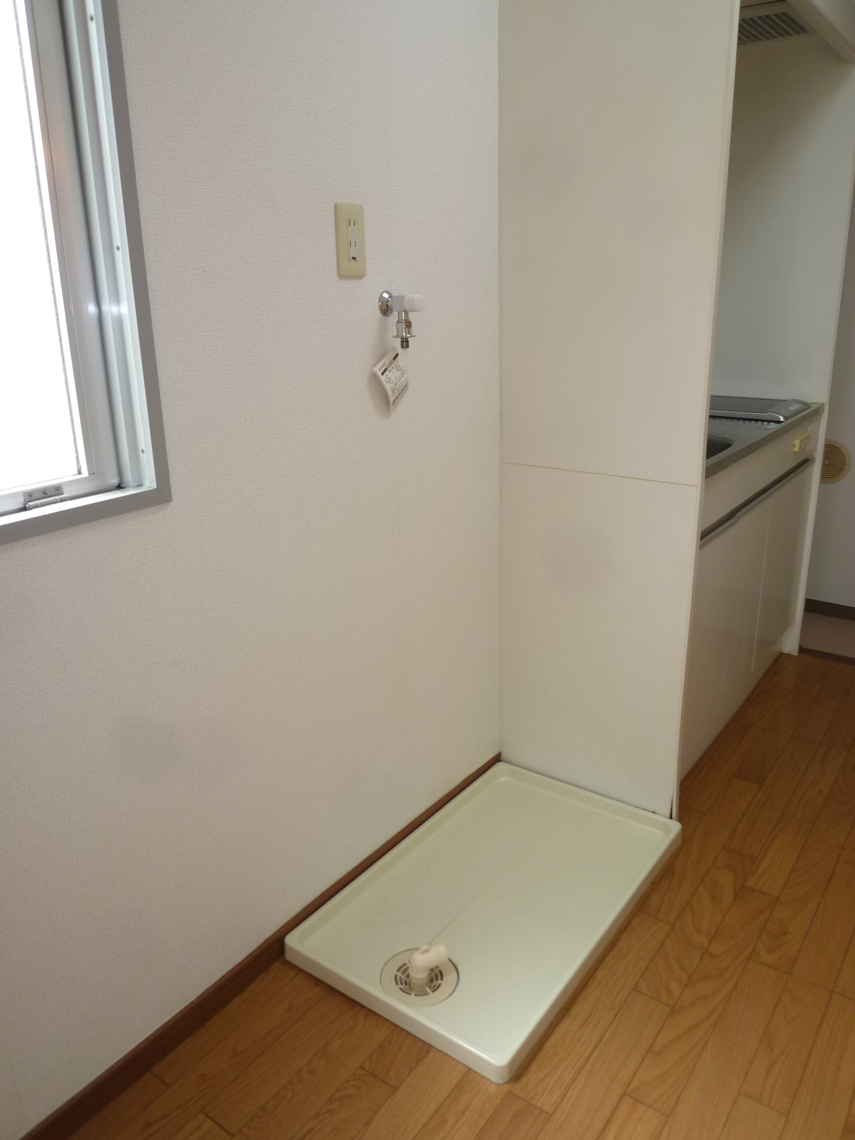 Washroom. Washing machine storage room!