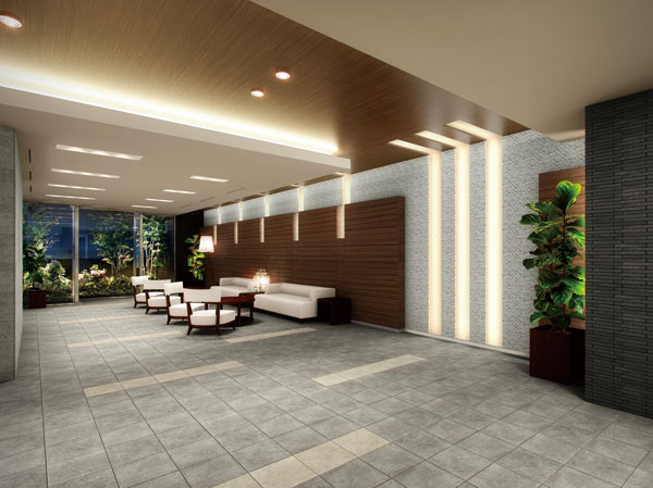 Shared facilities.  [Entrance hall] Entrance Hall in the space of simple well-honed sophisticated. Served with nestled of wood tone with warmth, Will produce a place for socializing was full of peace. (Rendering)