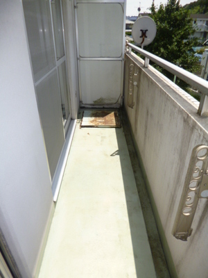 Balcony. Wide balcony