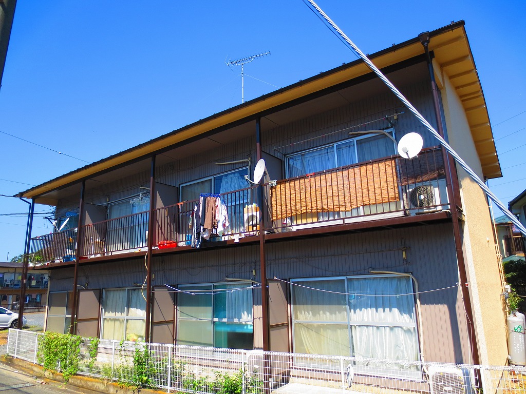 Building appearance. Day is good