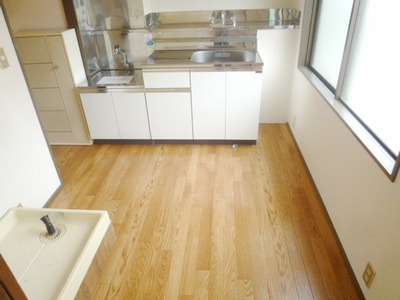 View. Wide kitchen space