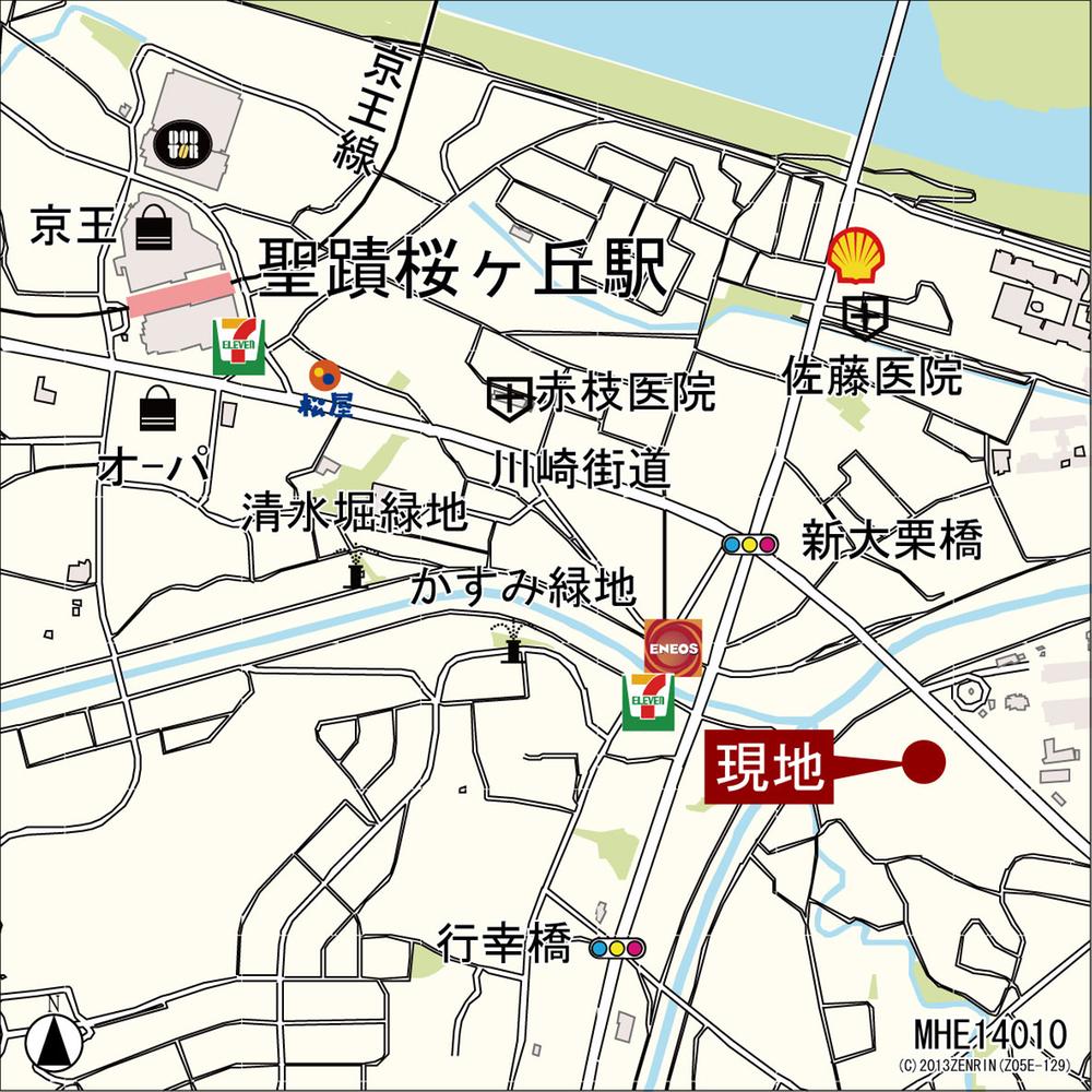 Local guide map. Information map