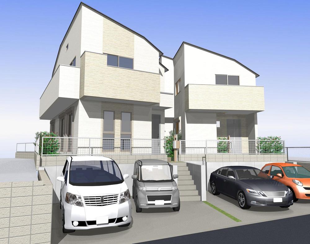 Local photos, including front road. Rendering