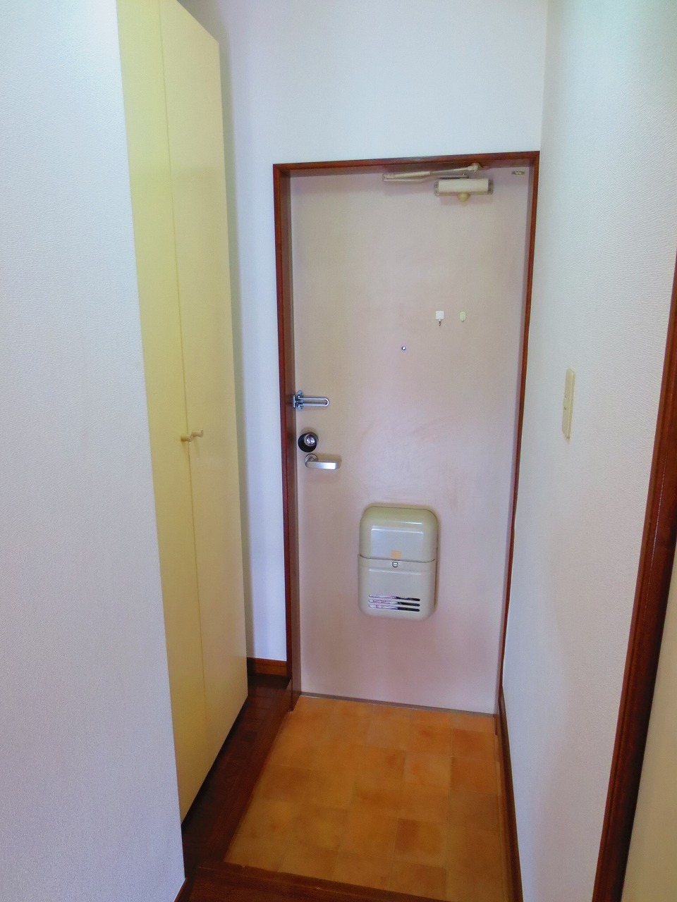 Entrance. Of course, with a shoe box