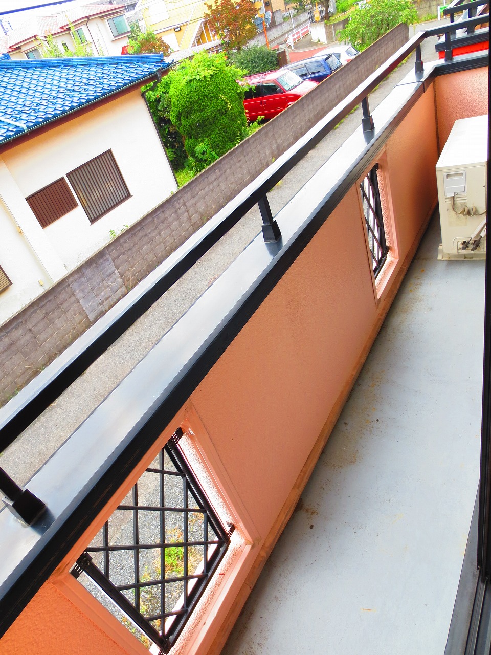 Balcony. It is open in the wide veranda