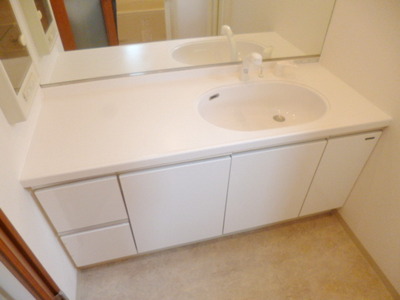 Washroom. Large washbasin