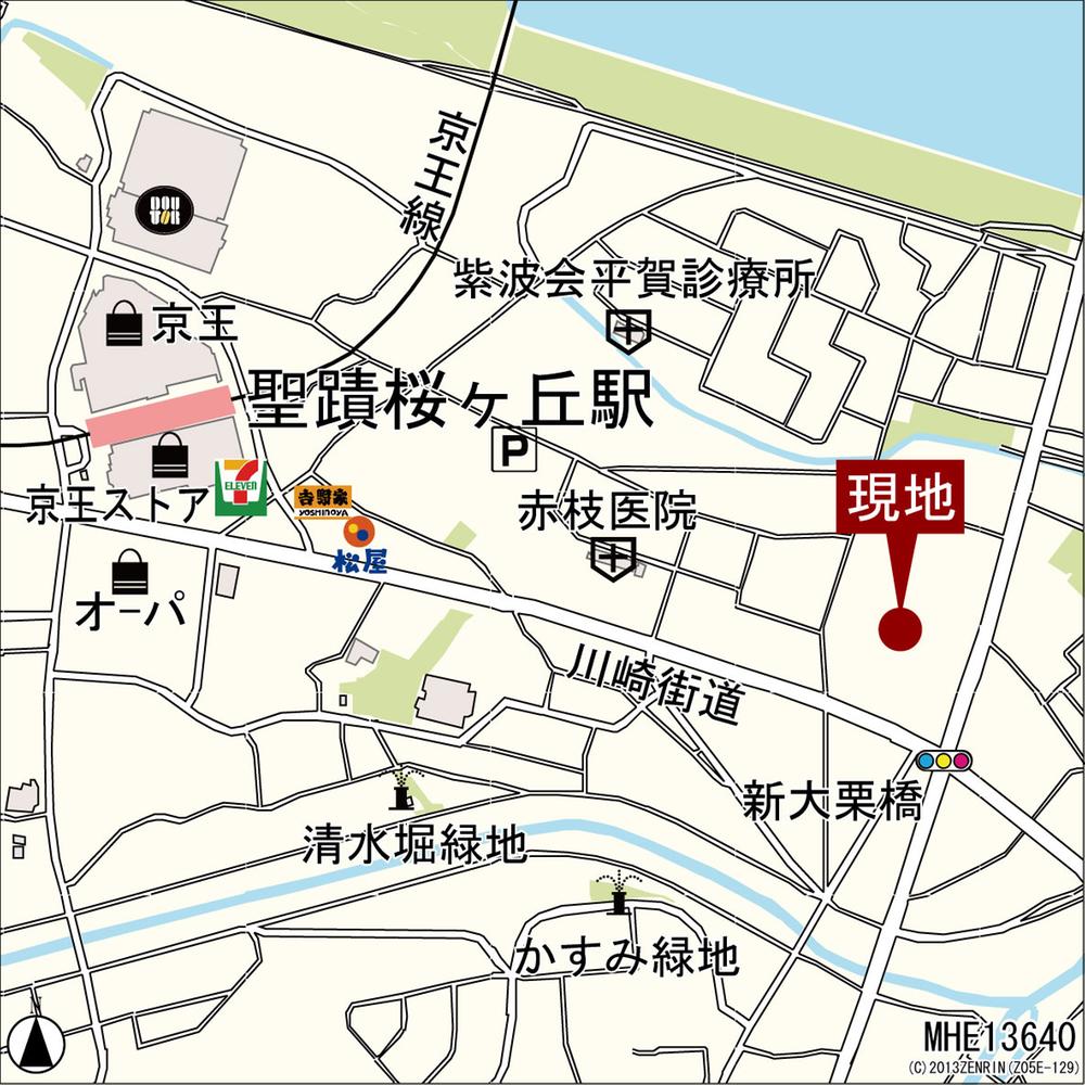 Local guide map. Information map