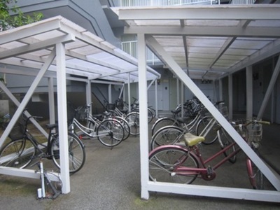 Other common areas. Is a parking lot with a roof