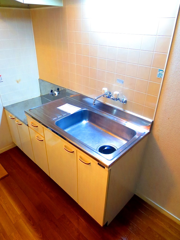 Kitchen. Two-burner gas stove installed OK