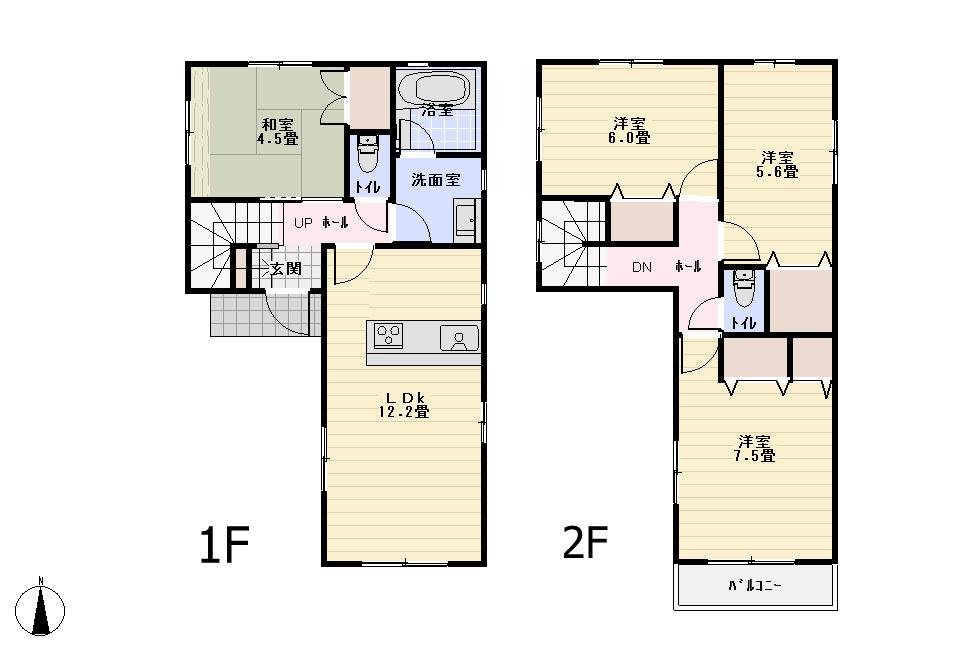 Floor plan. 31,800,000 yen, 4LDK, Land area 100.67 sq m , Building area 86.66 sq m