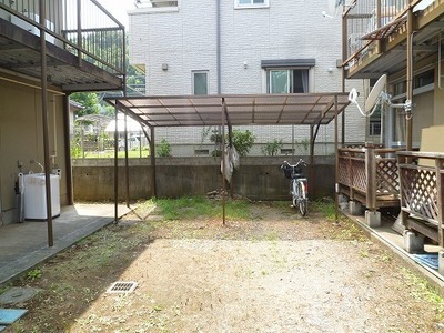 Other common areas. There are bicycle parking lot with a roof