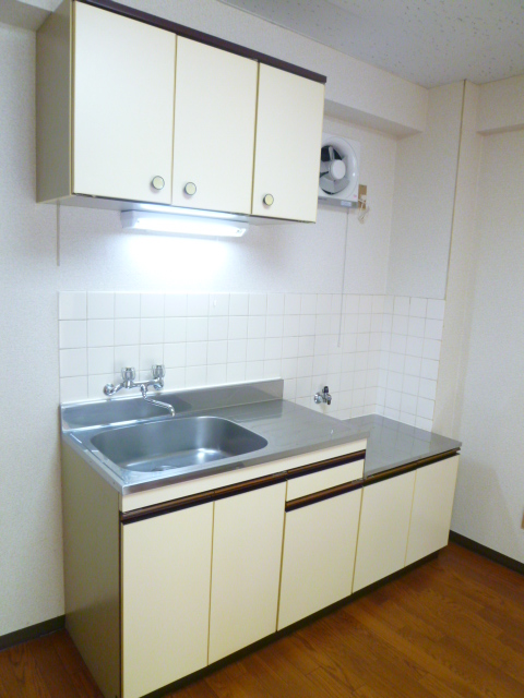 Kitchen. Two-burner gas stove is installed Allowed Kitchen