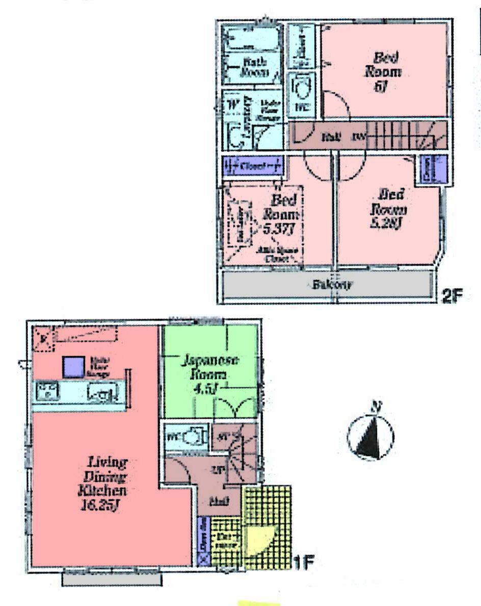 Floor plan. 36,800,000 yen, 4LDK, Land area 104.95 sq m , Building area 83.47 sq m