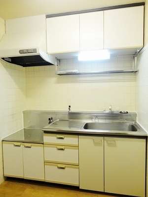 Kitchen. Gas stove is installed Allowed