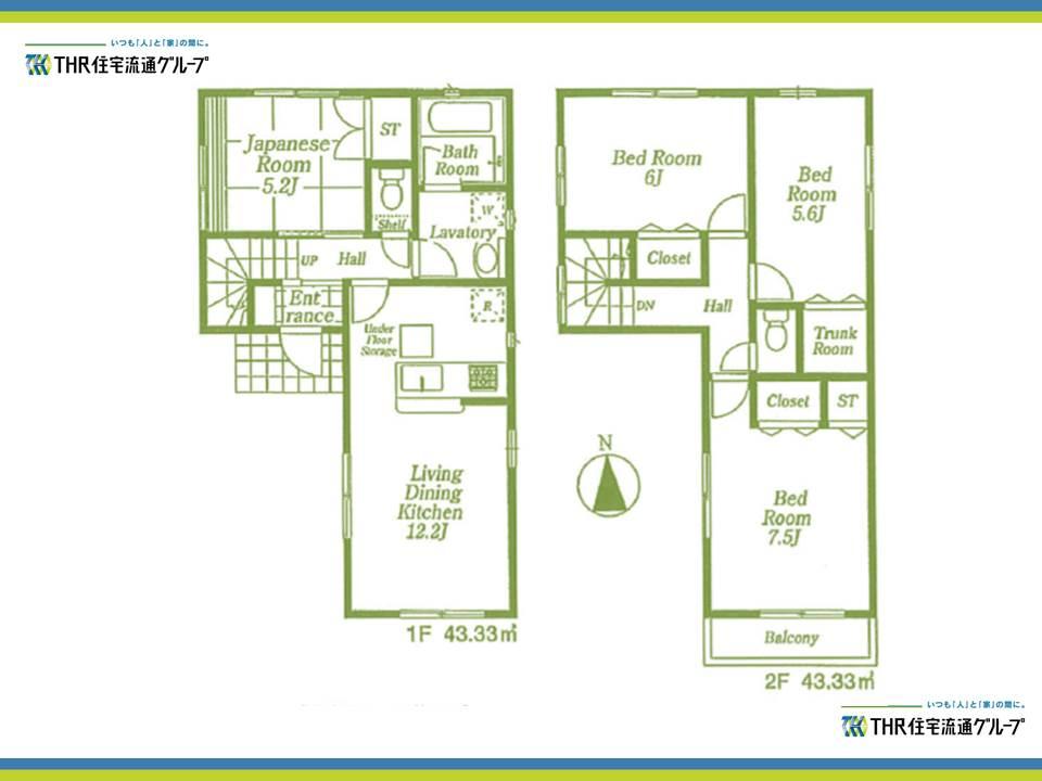 Floor plan. 31,800,000 yen, 4LDK, Land area 100.67 sq m , Building area 86.66 sq m floor plan