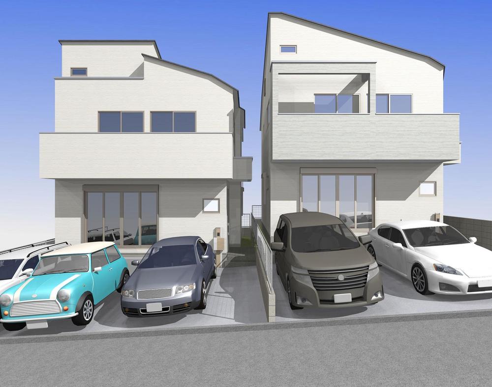 Local photos, including front road. Rendering