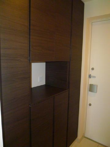 Entrance. Large mirrors have been installed in the option.