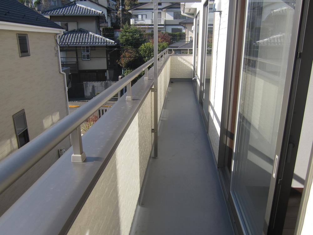 Balcony. South-facing wide balcony of