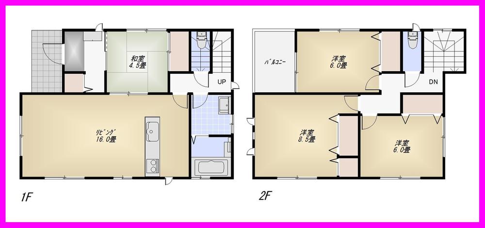 Floor plan. (5 Building), Price 36,800,000 yen, 4LDK, Land area 138.88 sq m , Building area 99.63 sq m