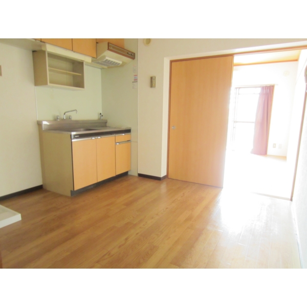 Kitchen. Spacious dining kitchen. Cupboard, etc., You can put various.