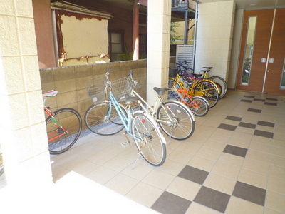 Other common areas. Residents-only parking lot