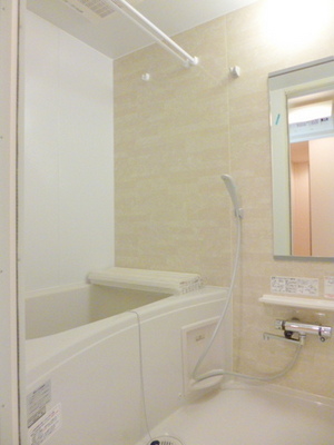 Bath. Fully-equipped bathroom dryer Reheating