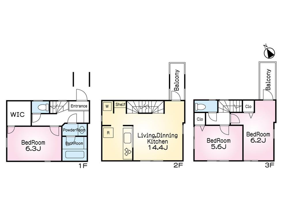 Other building plan example. Building plan example (D No. land) Building price 13,900,000 yen, Building area 77.82 sq m