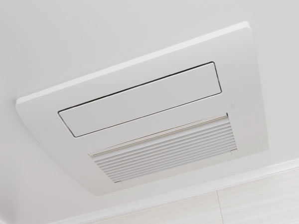 Bathing-wash room.  [TES-type bathroom heater dryer] TES-type bathroom heater dryer of Tokyo gas is ventilation in the bathroom, It reduces the occurrence of mold. further, It is also convenient to dry out the laundry on a rainy day in the drying function.