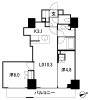 Floor: 2LD ・ K + SIC (shoes closet), the occupied area: 54.53 sq m, Price: TBD