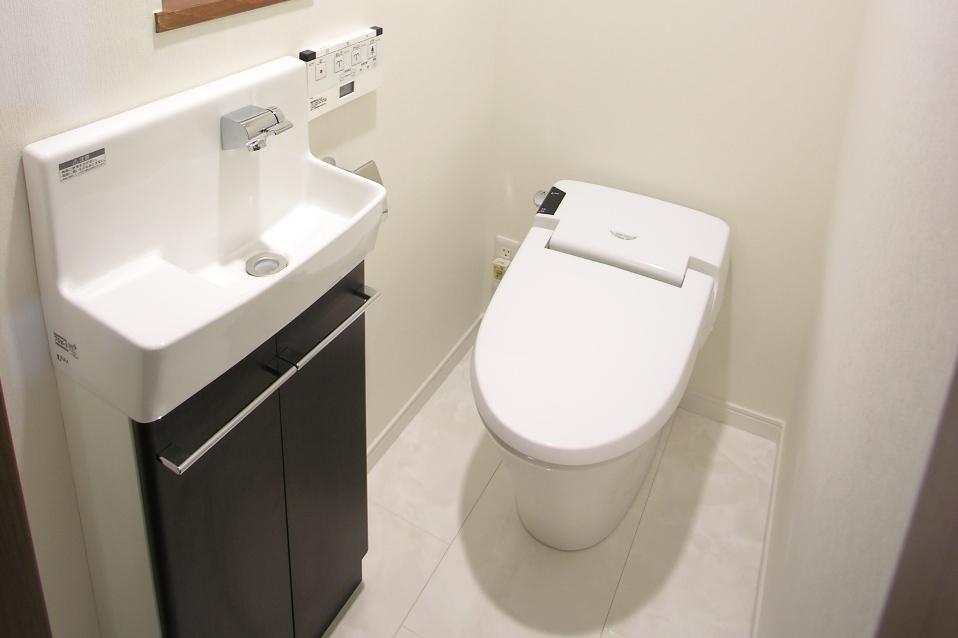 Toilet. Tankless shower toilet