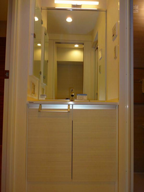 Wash basin, toilet. Bathroom vanity