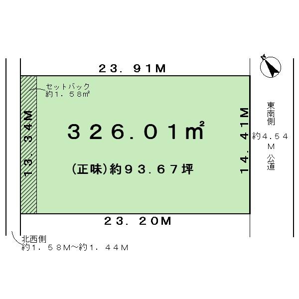Compartment figure. Land price 320 million yen, Land area 326.01 sq m
