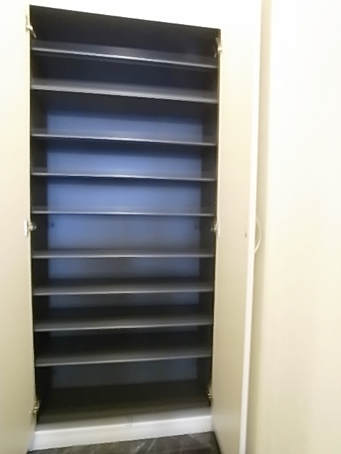 Receipt. Abundant amount of storage of the shoe closet. 