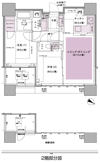 Floor: 2LD ・ K + WIC (walk-in closet), the occupied area: 54.84 sq m, Price: TBD