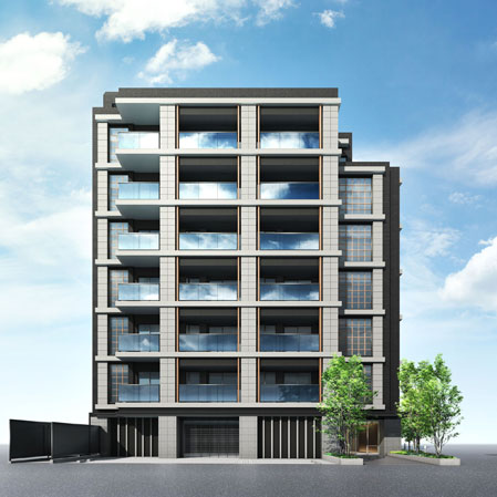 Buildings and facilities. appearance ※ Rendering of the web is one that caused draw based on the drawings of the planning stage, In fact a slightly different. Also, We have omitted details and equipment, etc. of shape.  ※ Trees such as the on-site is what drew the image of the location after you've grown. Also, Shades of leaves and flowers, Tree form, etc. is different from the actual is an image. It should be noted, Since the planting 栽計 images are subject to change, Please note.