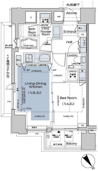 Floor: 1LDK, occupied area: 34.82 sq m, Price: TBD