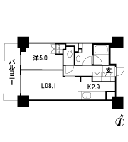 Floor: 1LDK, occupied area: 42.04 sq m