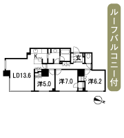 Floor: 3LDK + WIC, the occupied area: 84.54 sq m