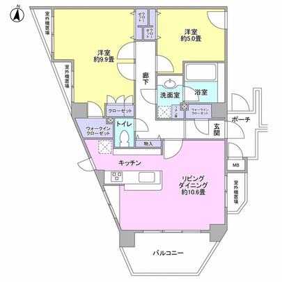 Floor plan. 2LDK type